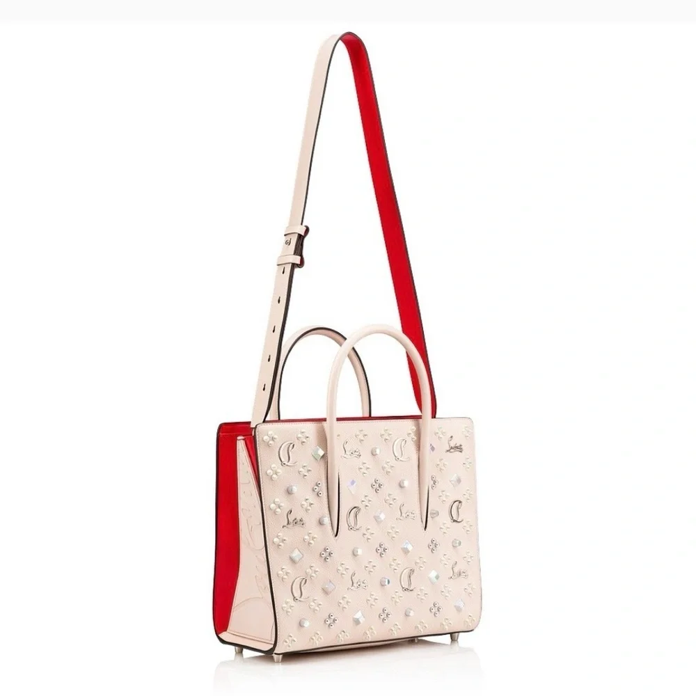 Christian Louboutin Authentic Paloma Medium Tote - Leche Biege - Picture 16 of 16